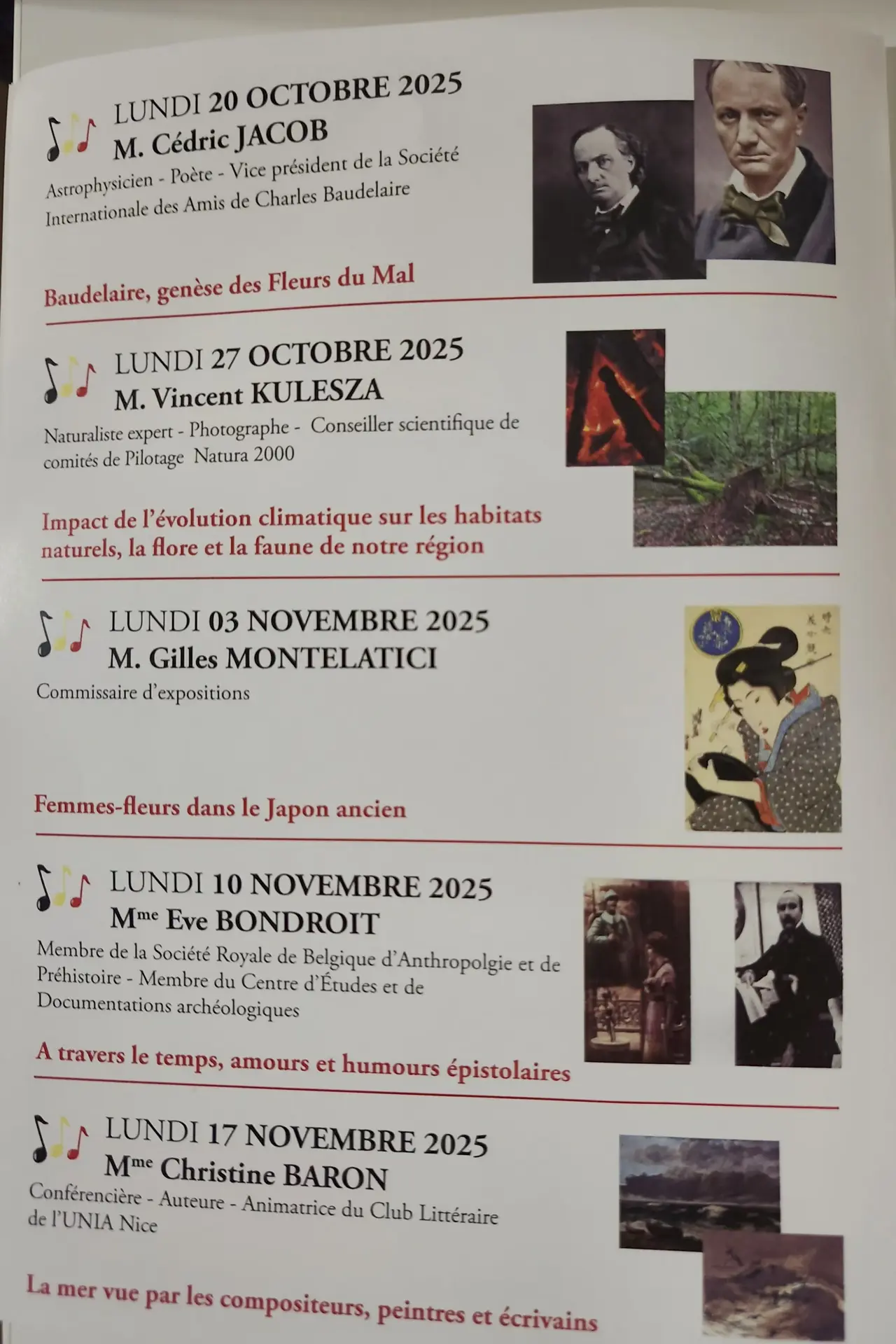 Programme page 1