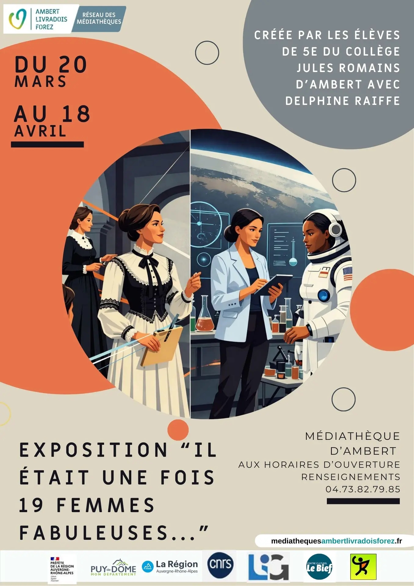 Affiche expo médiathèque
