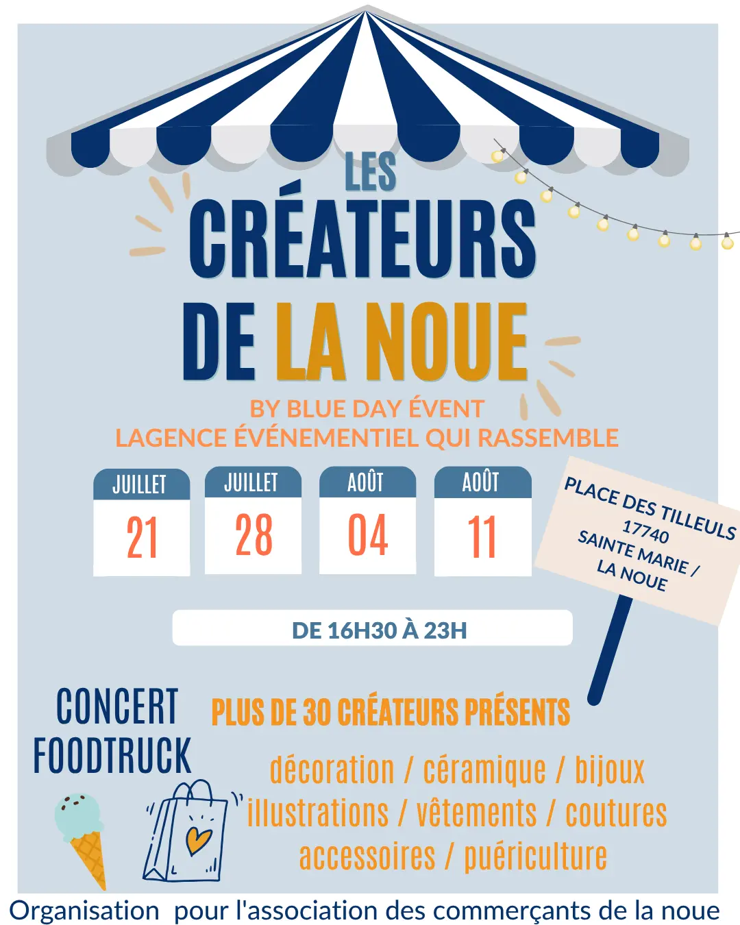 affiche marché de créateurs