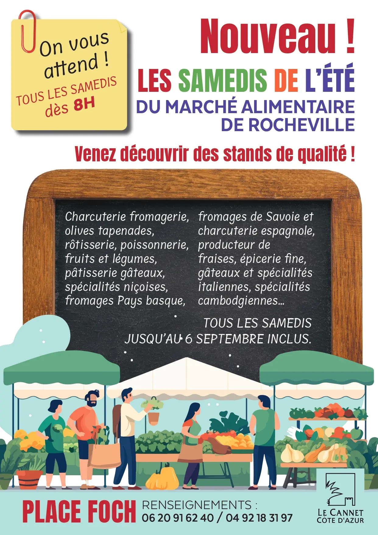 Marché alimentaire estival de Rocheville_Le Cannet