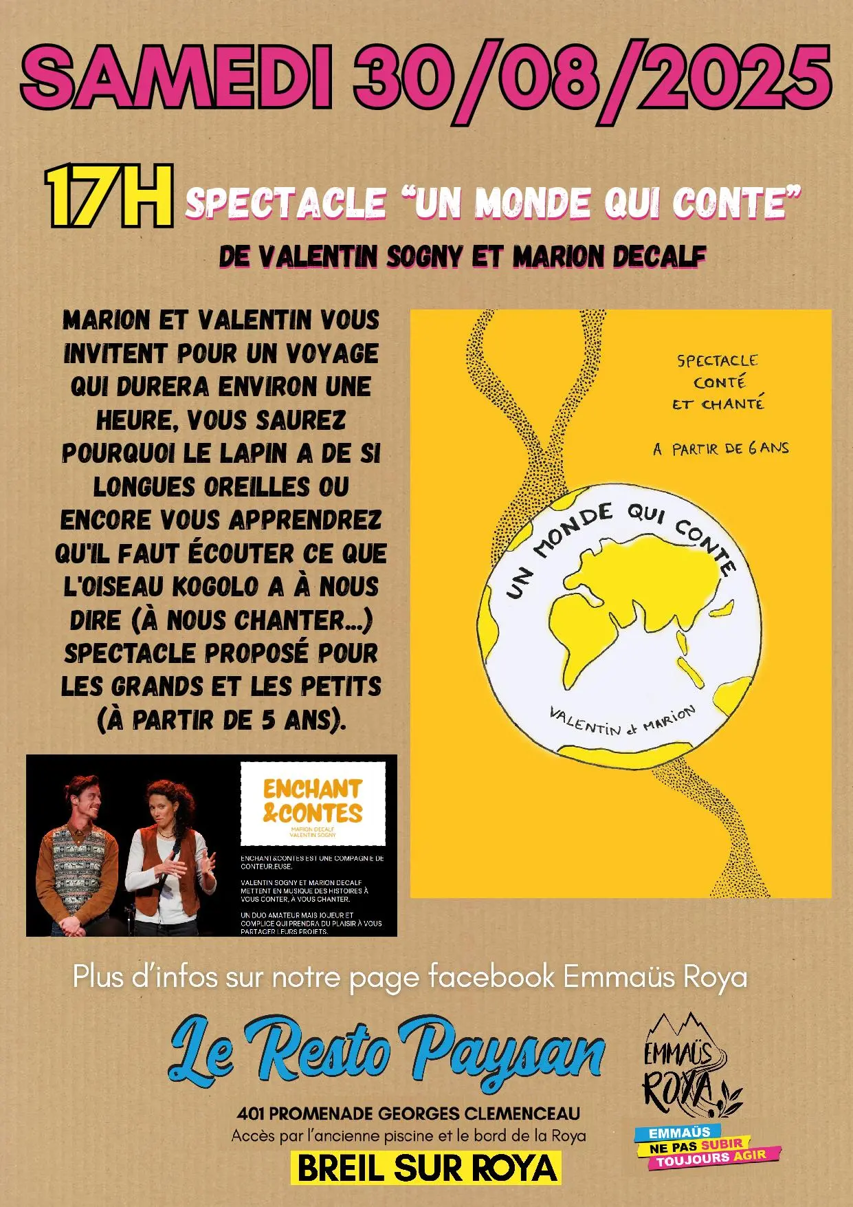 Spectacle Un monde qui compte