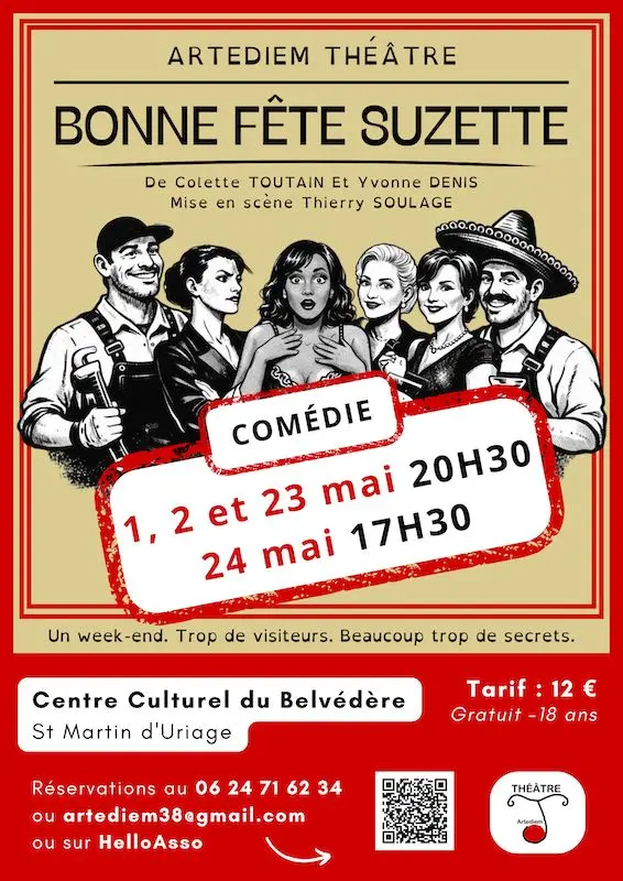 Affiche Bonne fête Suzette