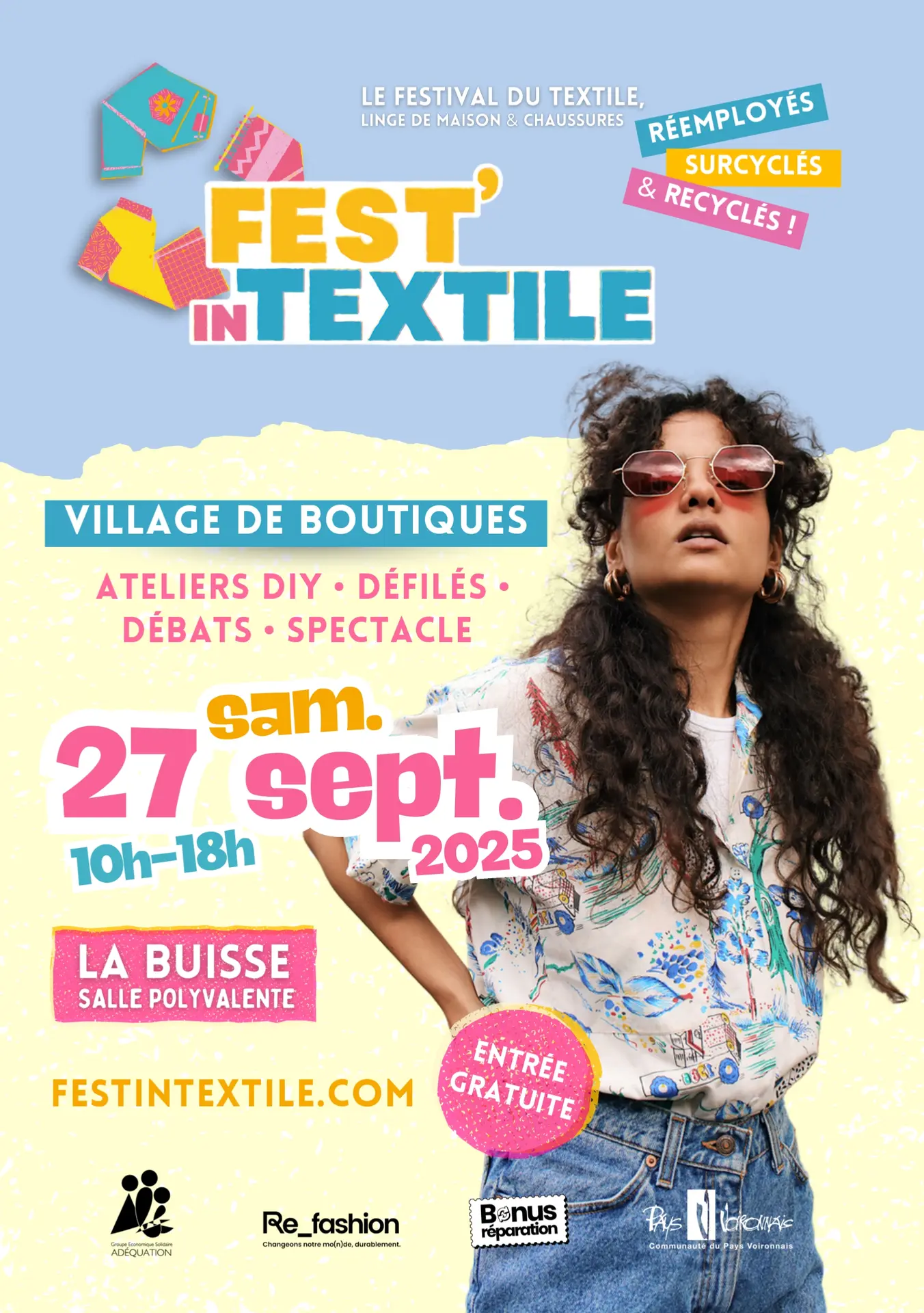 Flyer de présentation Fest'In Textile 2025