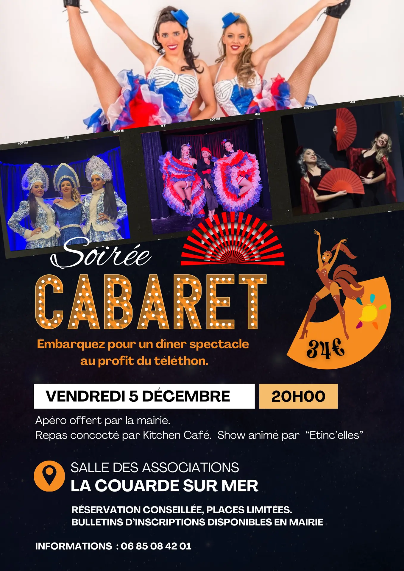 Velada de cabaret a beneficio del Teletón_La Couarde-sur-Mer