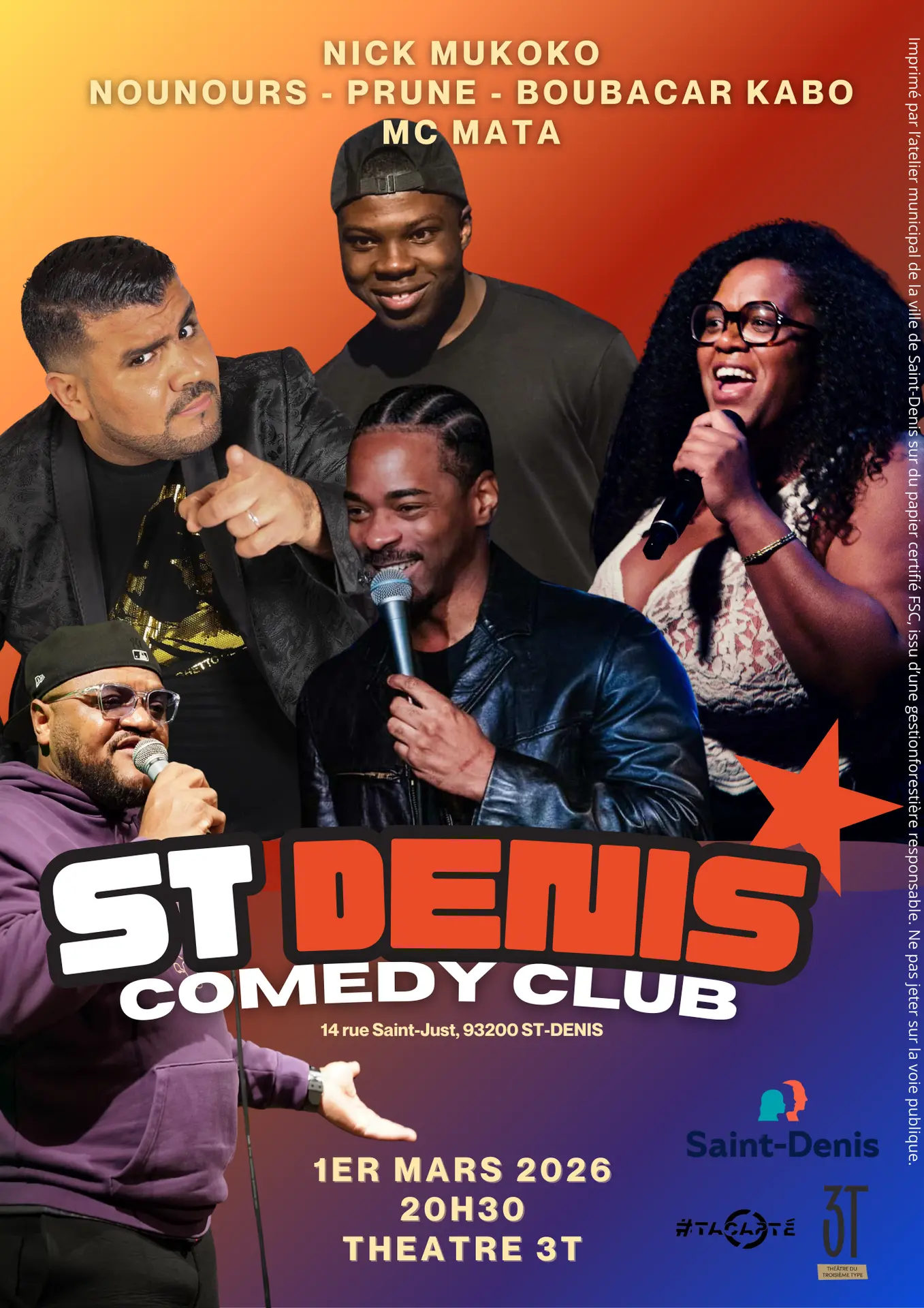 Saint-Denis Comedy club