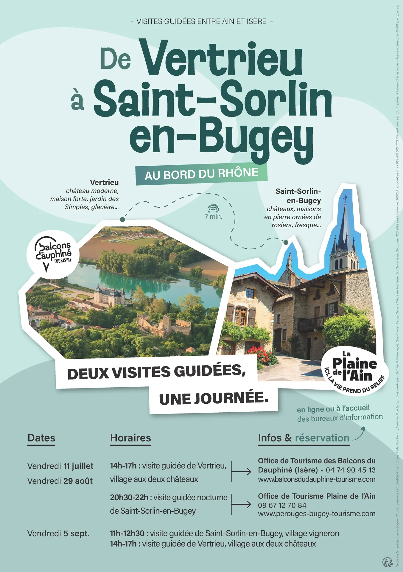 Affiche des 2 visites 2025