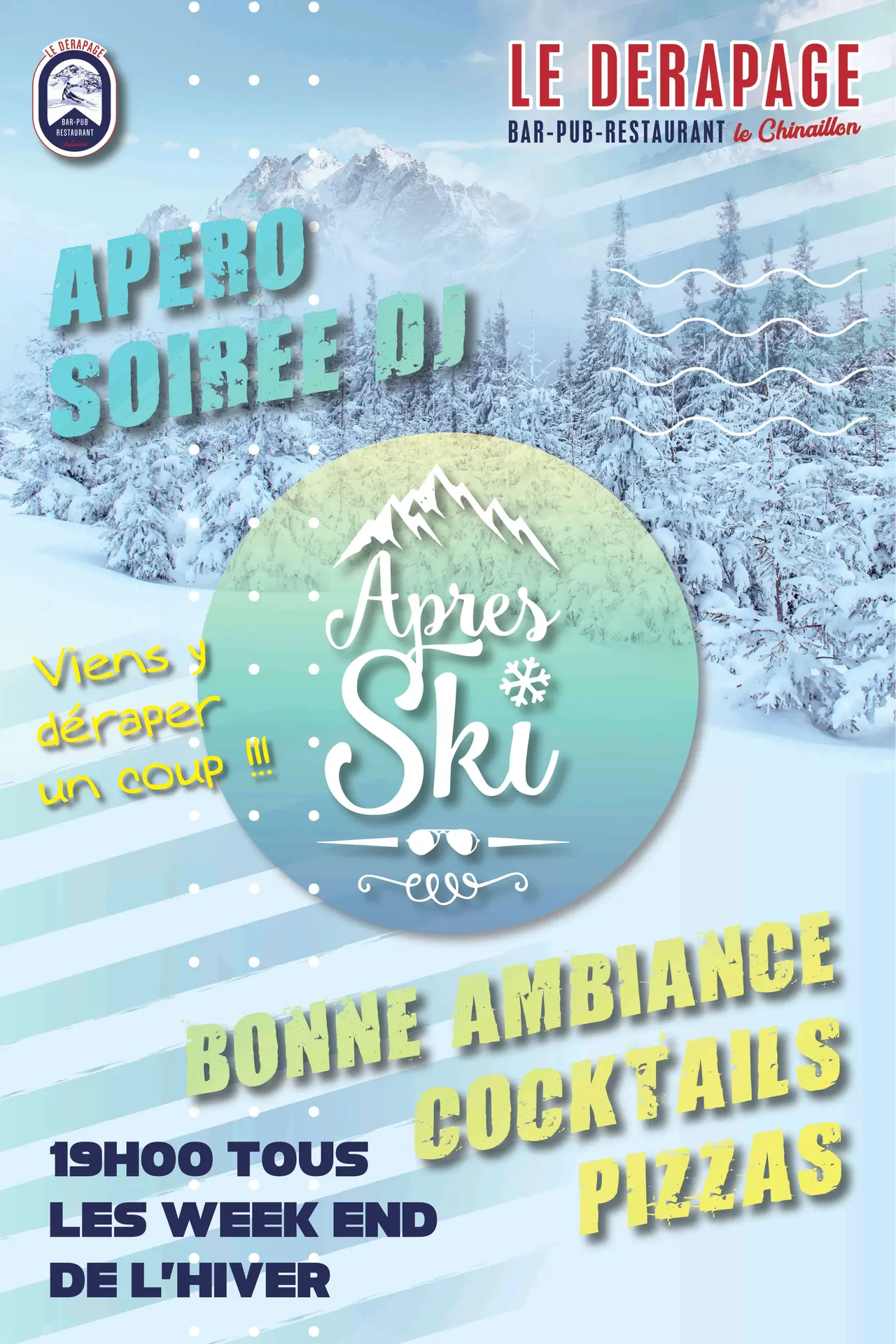 affiche apero dj derapage