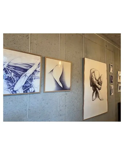Exposition de dessins au stylo Bic par Olivier Fischer à la Barque_Champagne-en-Valromey