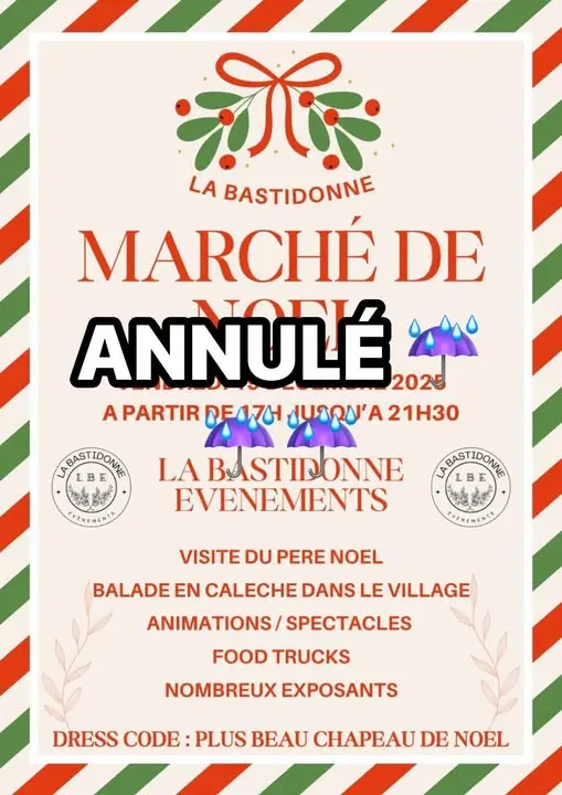 Annulé -Marché de Noël/Traditionnel Vin Chaud à La Bastidonne_La Bastidonne