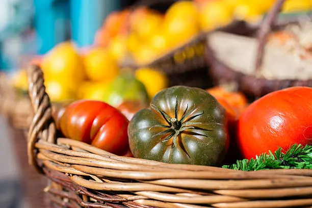 Etal de légumes