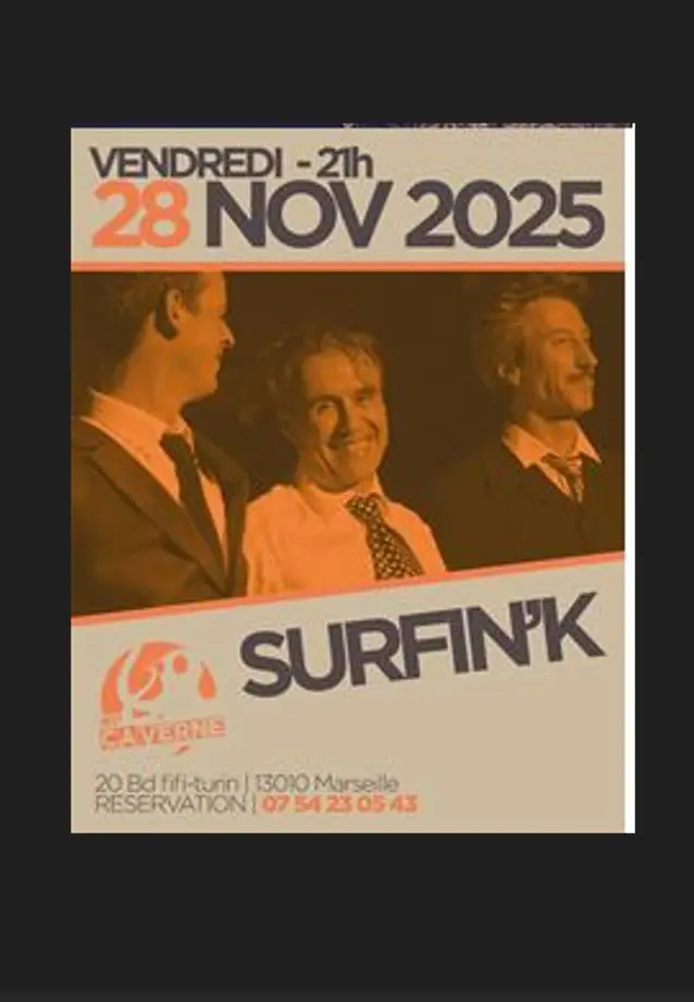 Concert Surfin'K à la Caverne Jazz