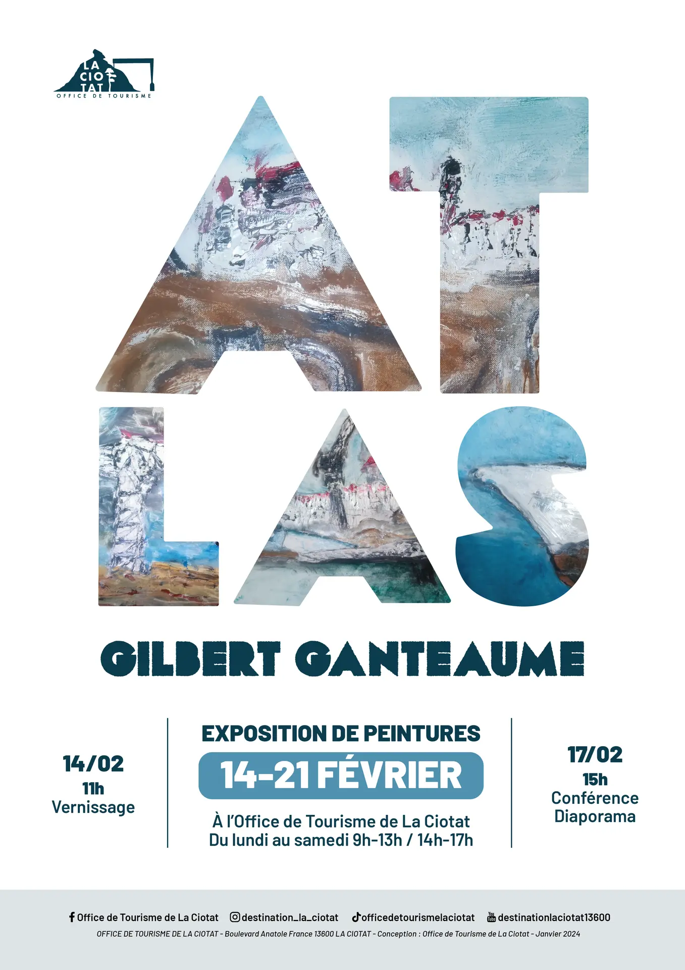 Exposition de peintures Atlas de Gilbert Ganteaume