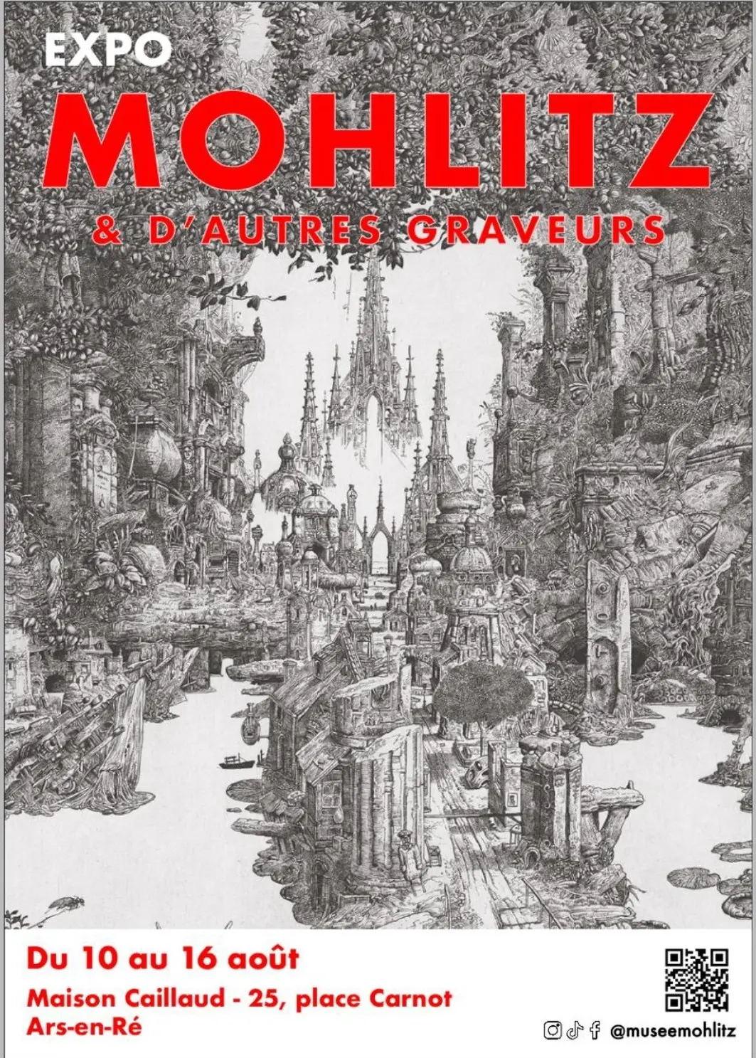 Cartel de la exposición «Mohlitz y otros grabadores»