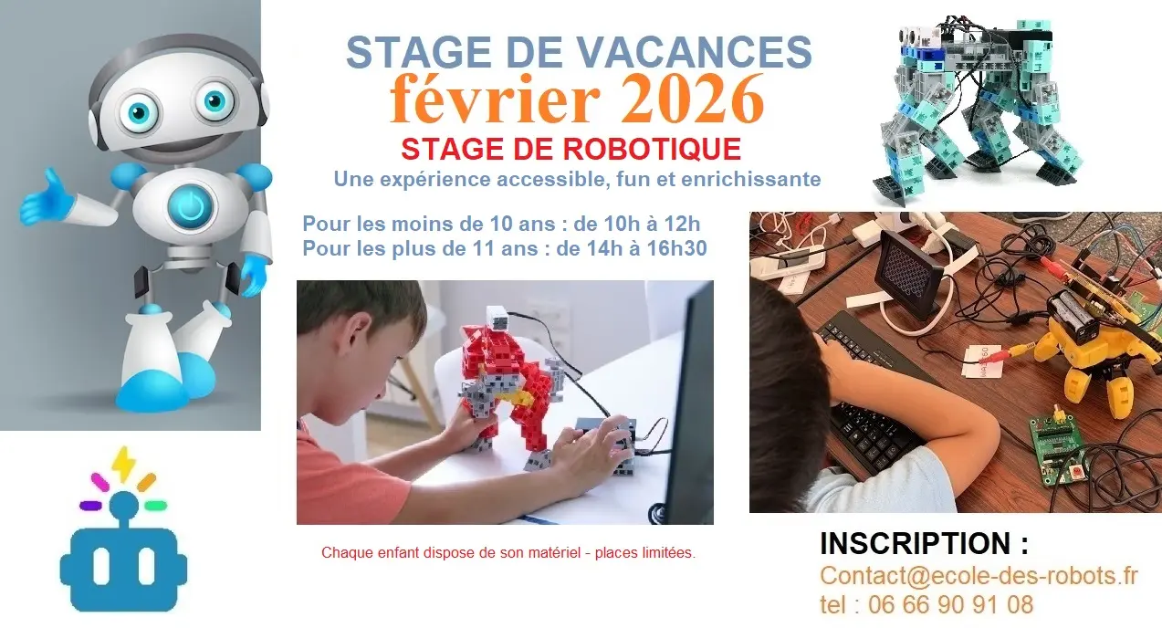 Stage de vacances | École des robots_Sanary-sur-Mer