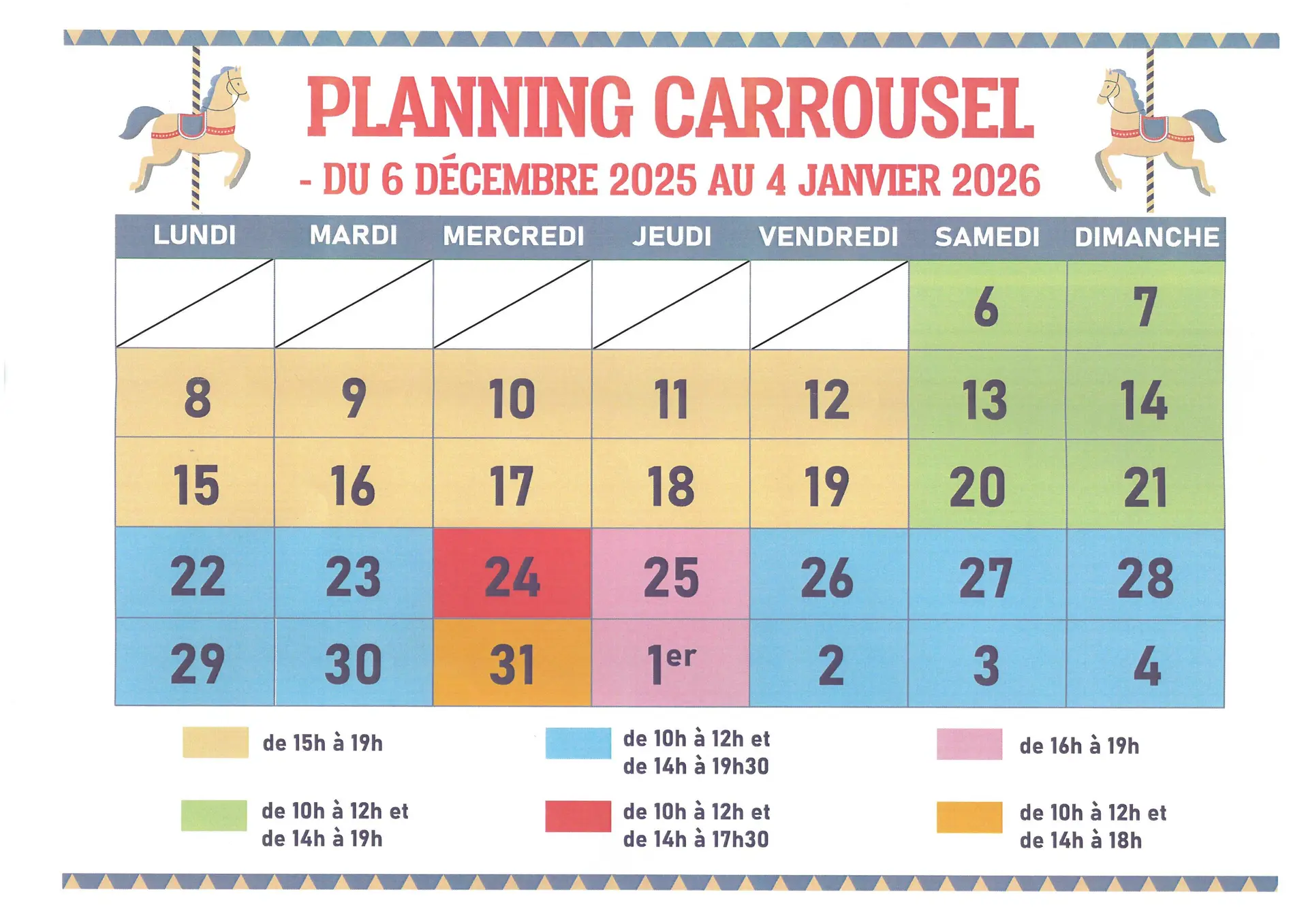Planning carrousel