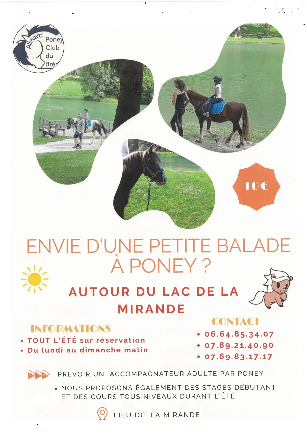 Balade à Poney autour du Lac de la Mirande_Allevard
