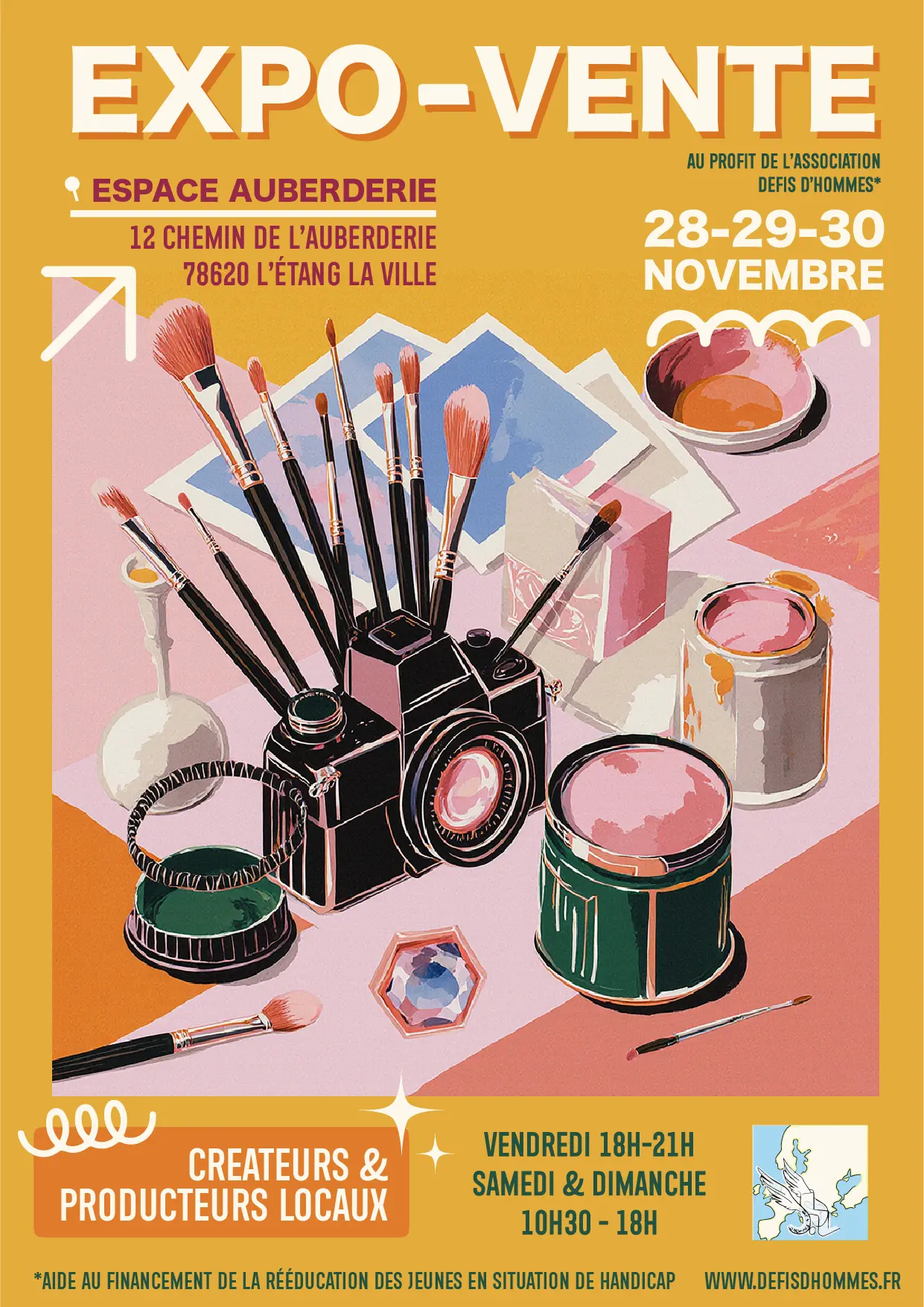 Expo-vente  au profit de l'association Défis d'Hommes_L'Étang-la-Ville