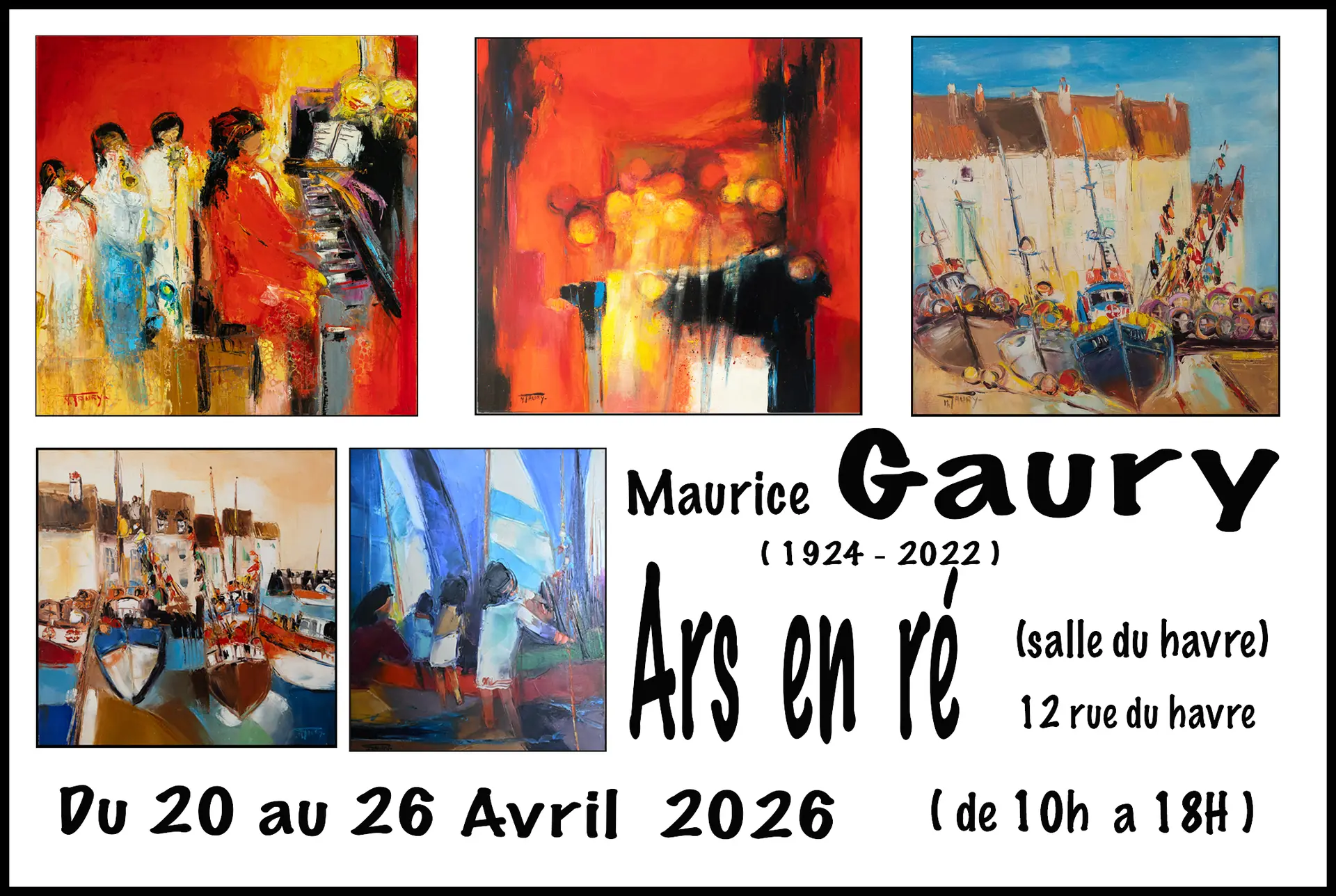 Plakat der Maurice Gaury-Ausstellung
