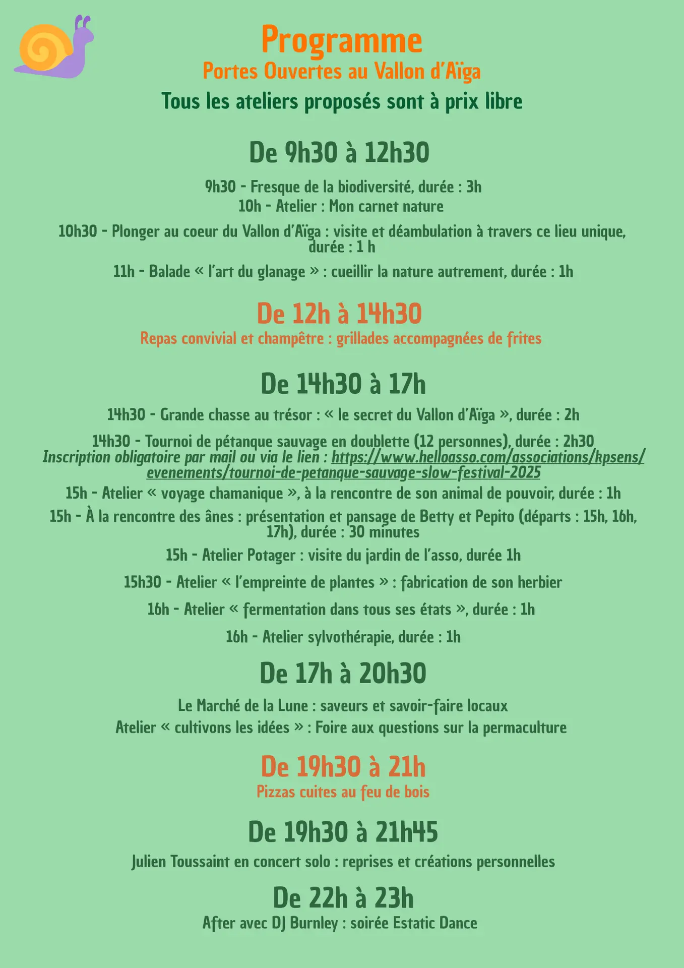 Affiche Slow Festival recto