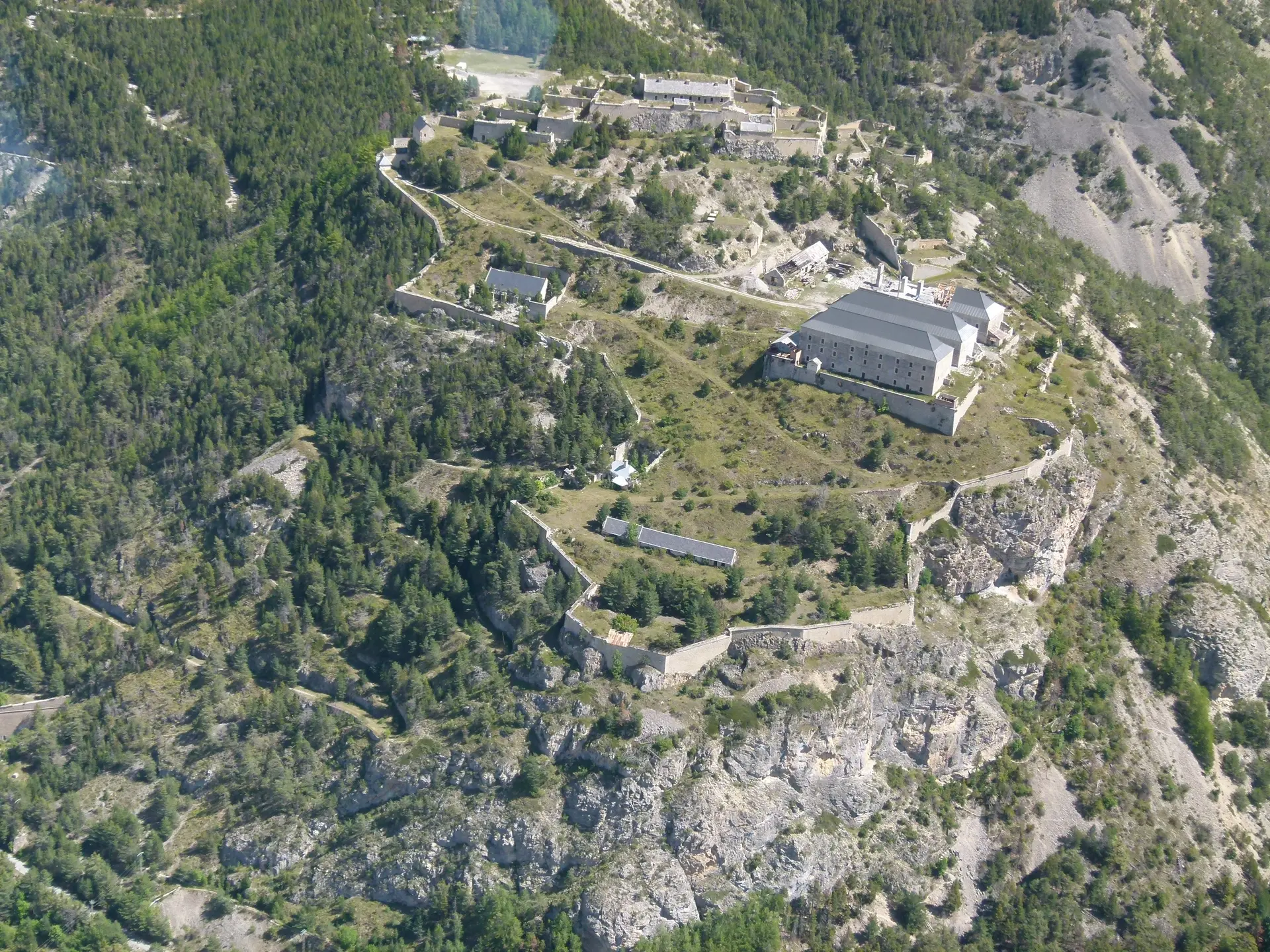 Vue aérienne, Fort du Randouillet