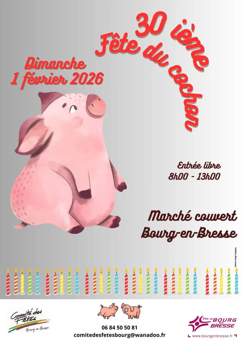 Affiche Fête du cochon 2026