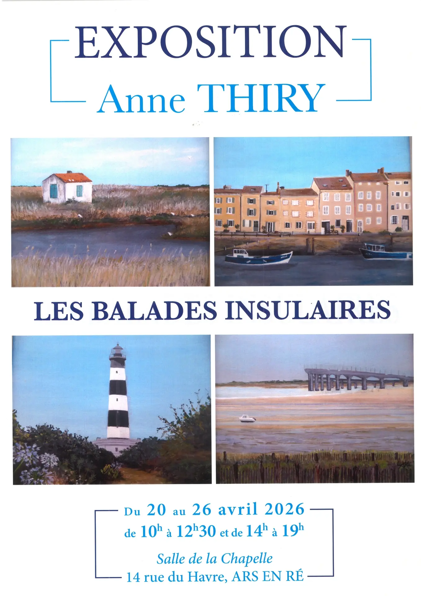 Affiche de l'exposition Balades Insulaires