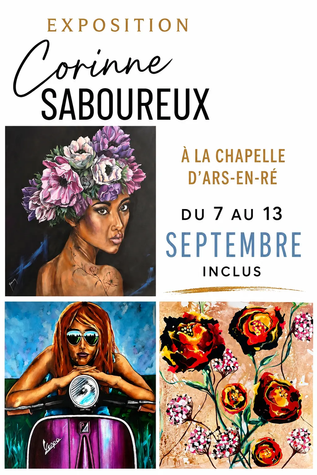 Affiche de l'exposition Corinne Saboureux