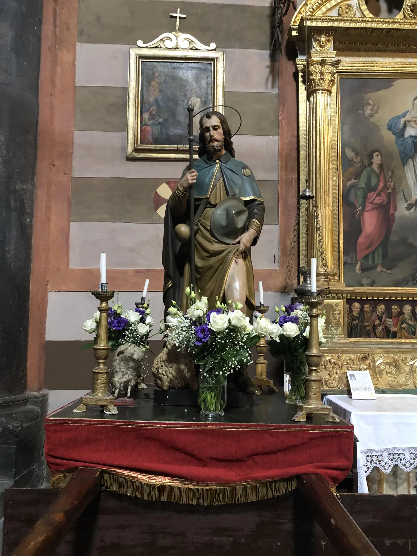 photo de la statue de Saint Roch