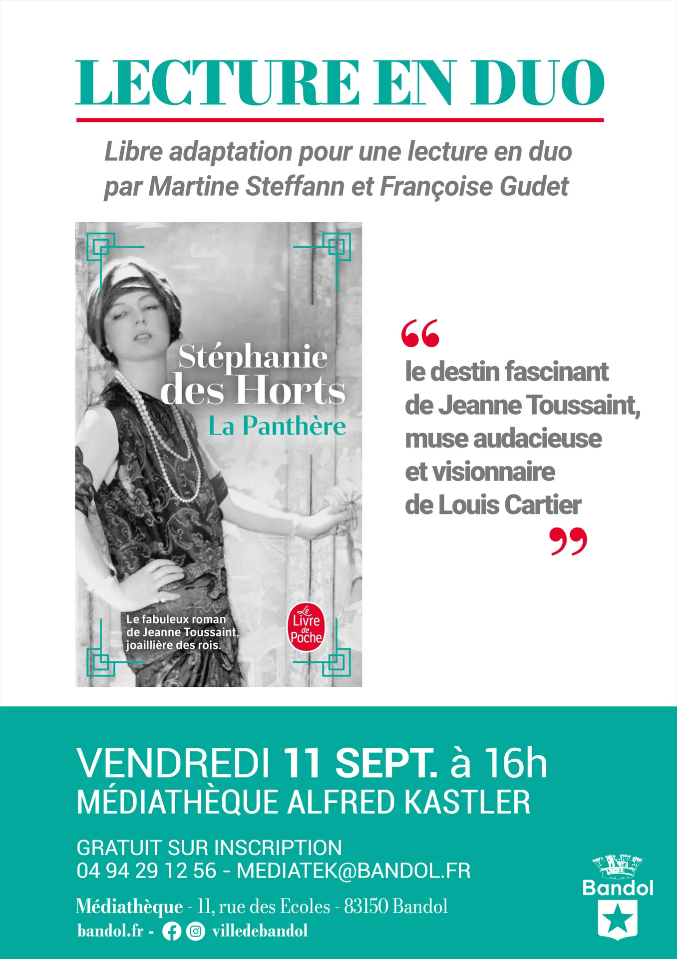 Lecture en duo « La Panthère »_Bandol