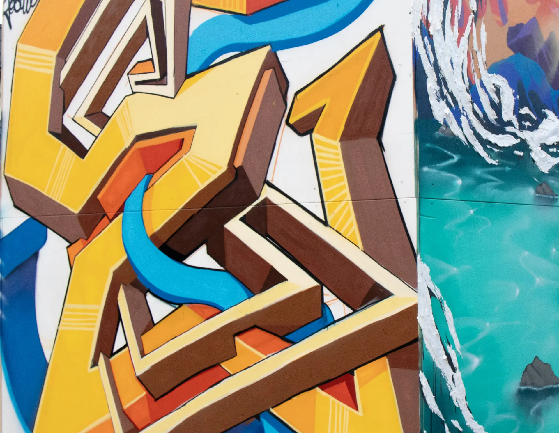 Atelier Lettrage avec Sker au Val d'Arly Street Art Festival