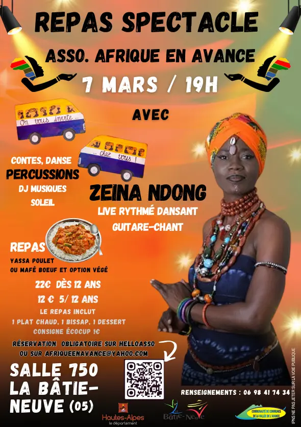 Repas spectacle Afrique en Avance_La Bâtie-Neuve