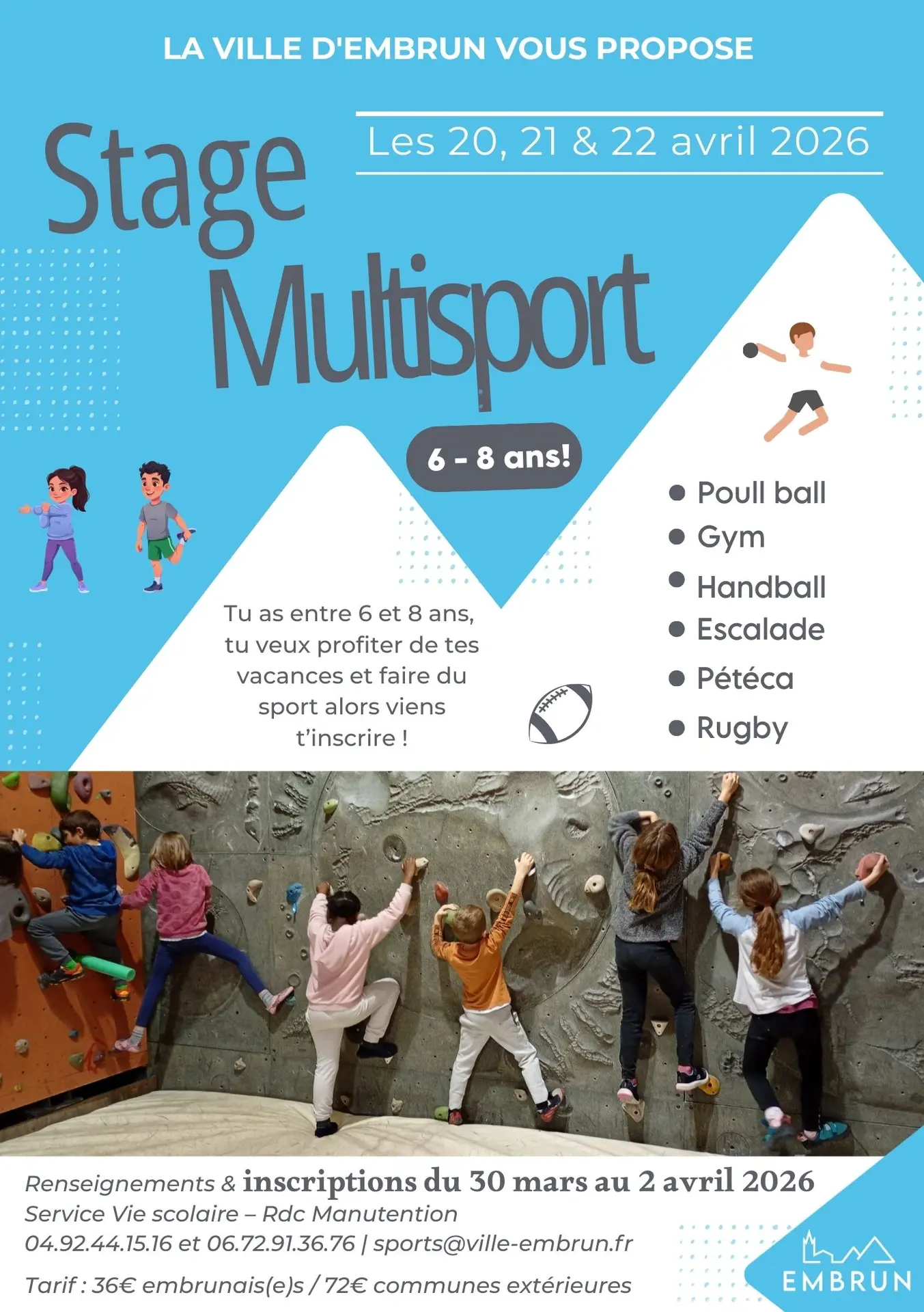 Stage Multisport 6-8 ans_Embrun