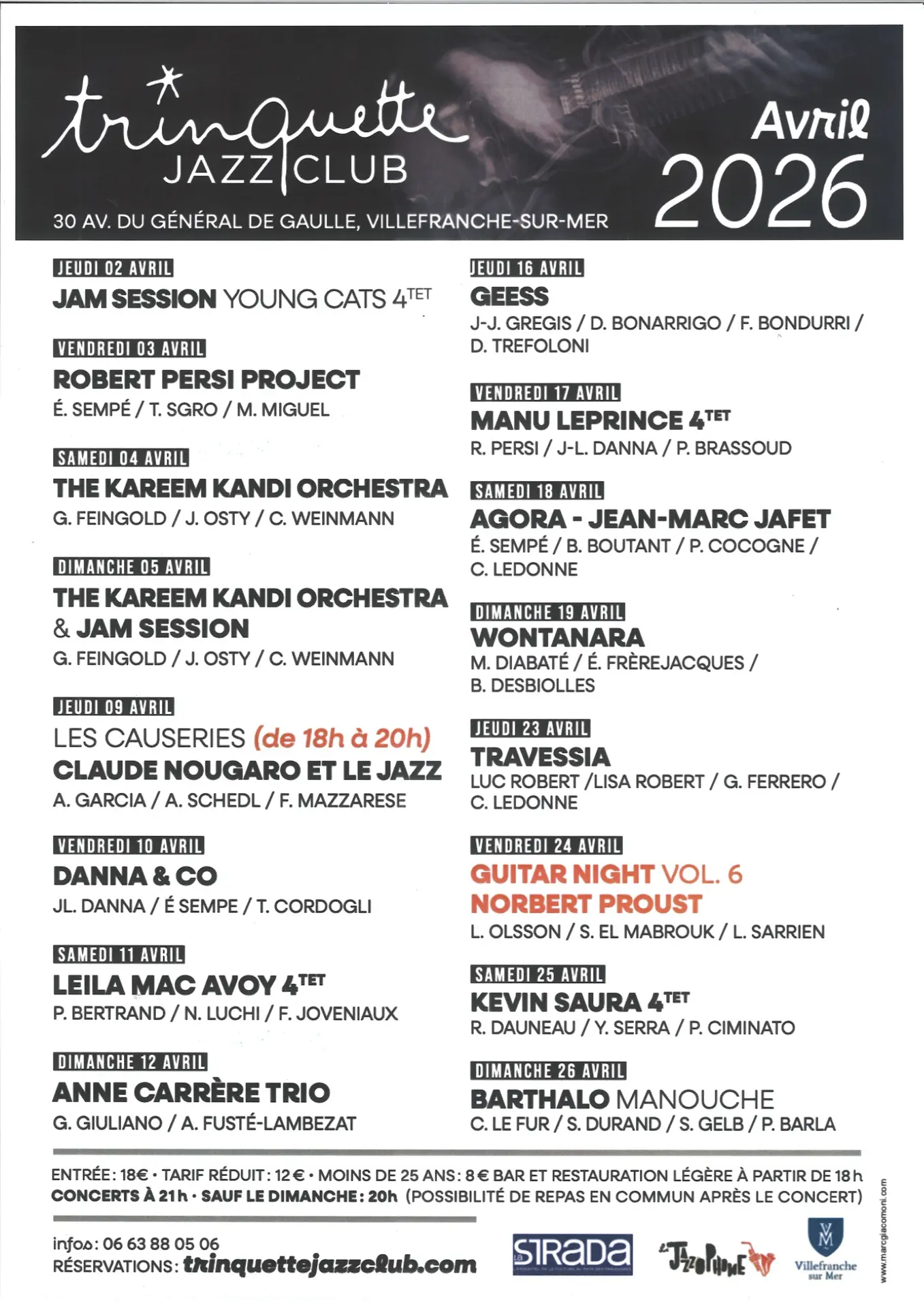 Concerts à la Trinquette Jazz Club_Villefranche-sur-Mer