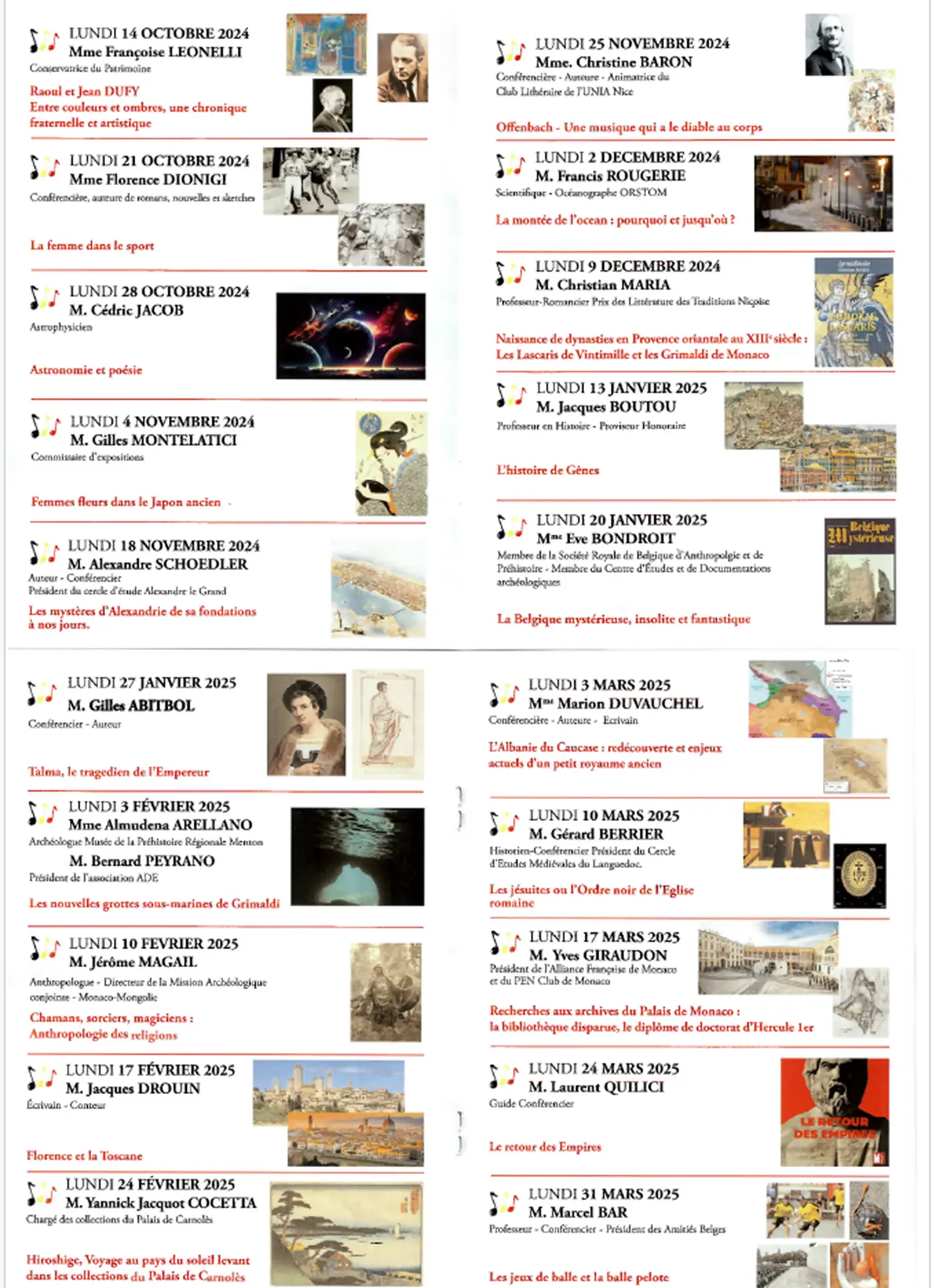 Programme 2024/2025
