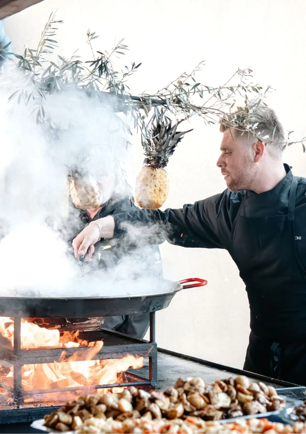Table éphémère au Château la Valetanne