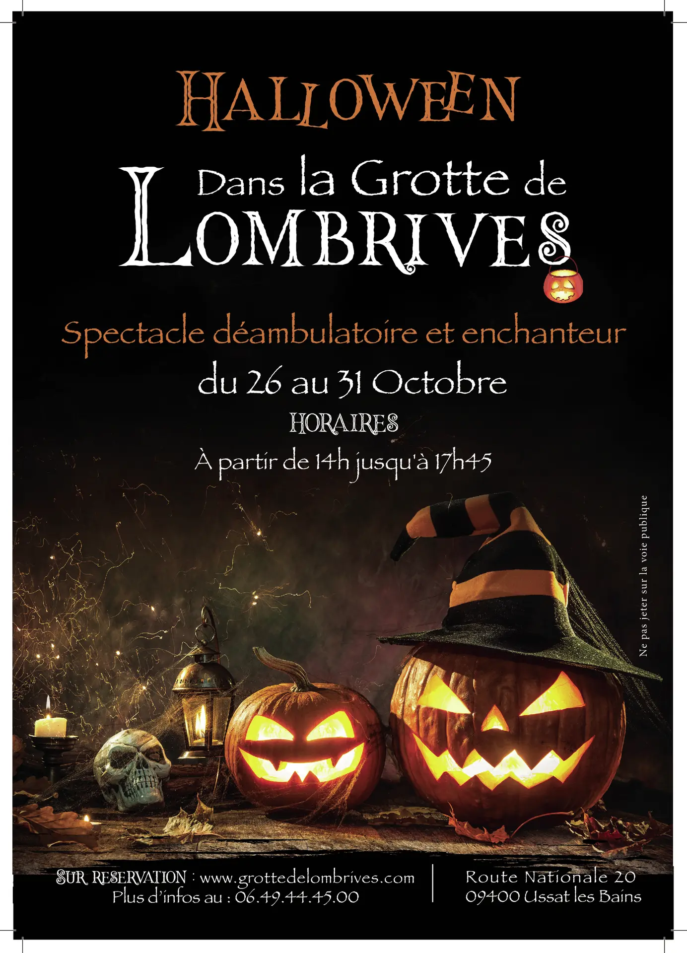 Halloween dans la grotte de Lombrives