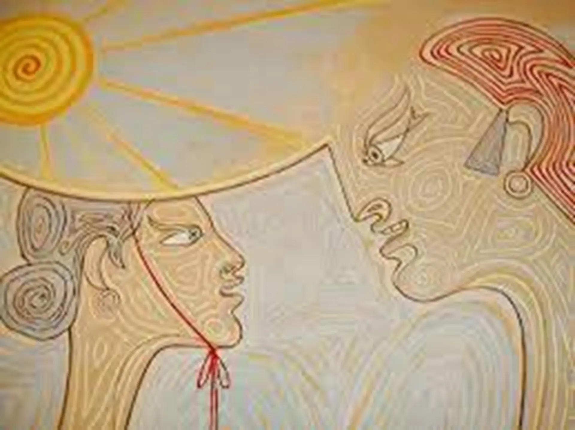 Fresque 'Les amoureux