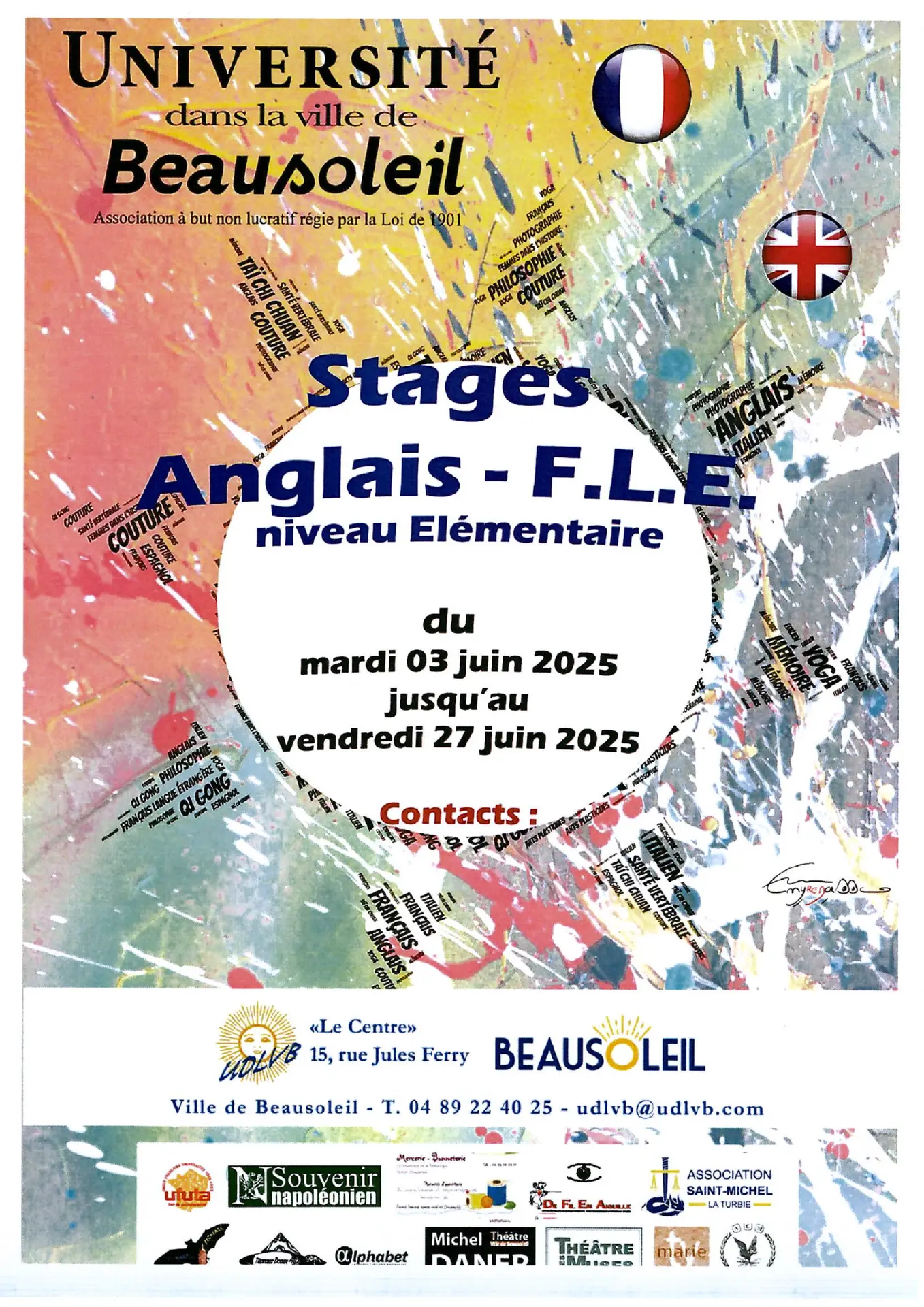 Stage anglais - FLE_Beausoleil