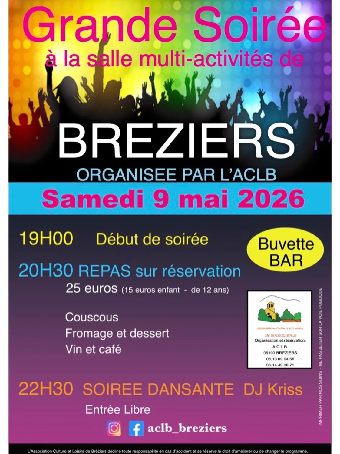 Grande soirée dansante avec DJ_Bréziers