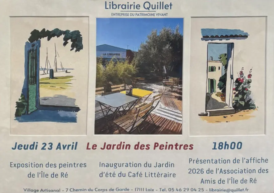 Le Jardin des Peintres à l'atelier Quillet à Loix