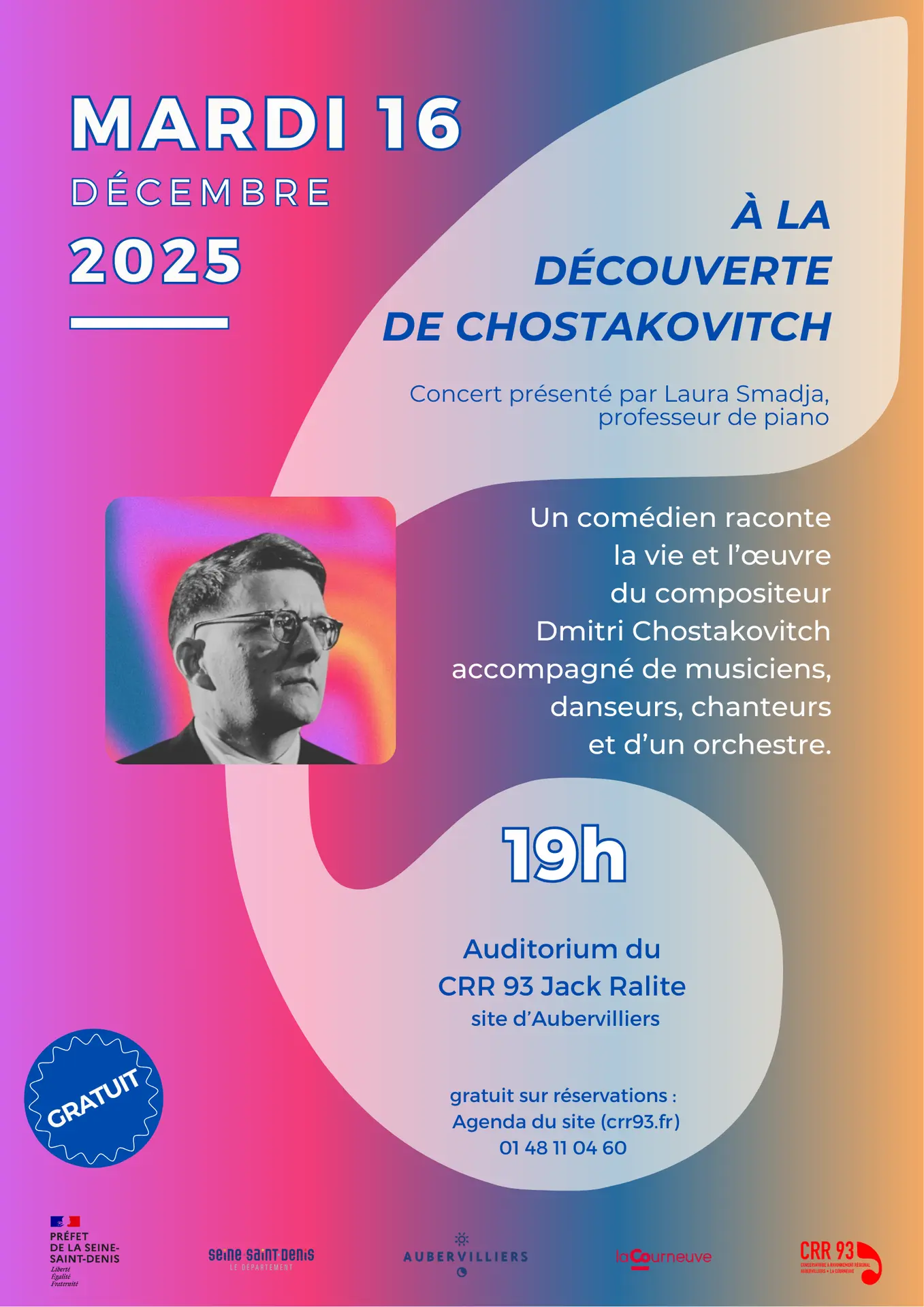 Concert - Chostakovitch, l'artiste face à son destin_Aubervilliers
