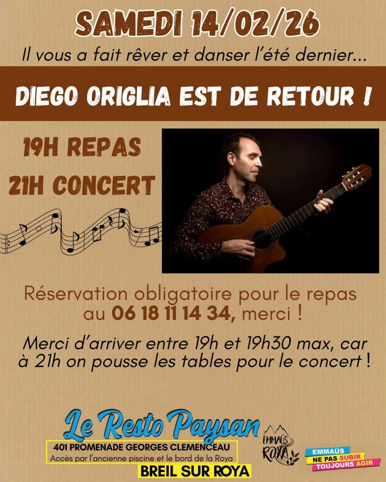 Concert Diego Origlia