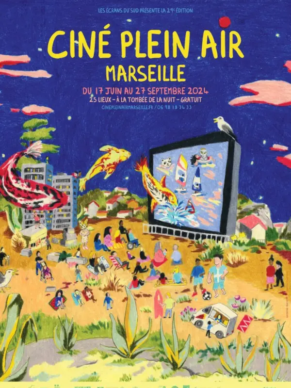 Ciné plein-air - Affiche 2024