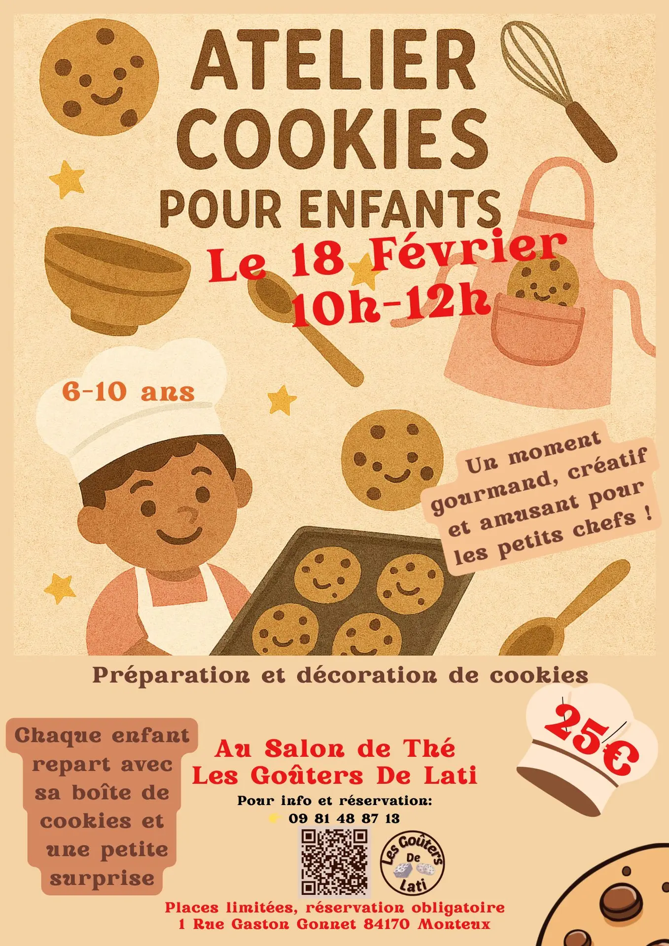 Atelier cookies - 'Les goûters de Lati'_Monteux