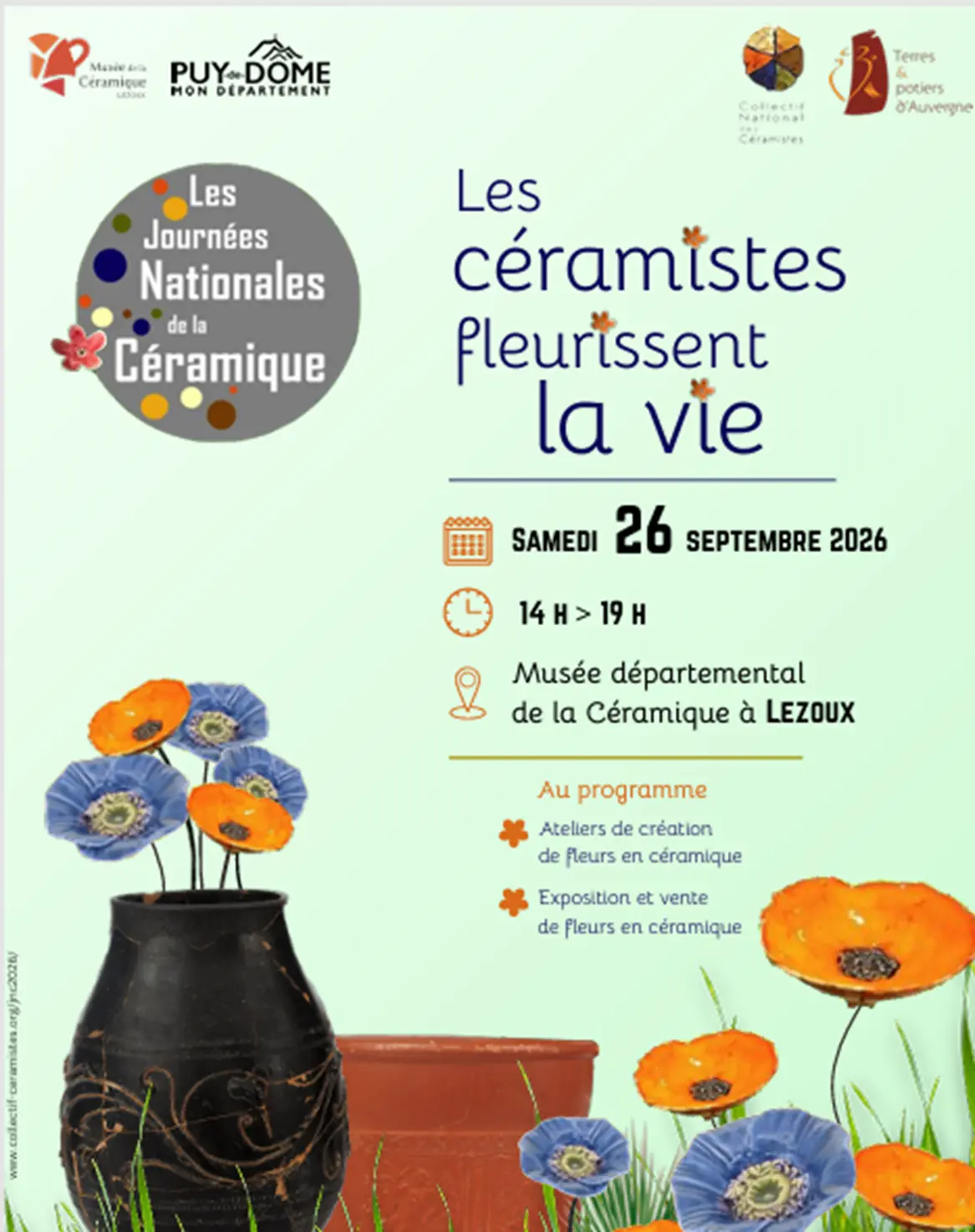 Les céramistes fleurissent la vie - Journée Nationale de la Céramique à Lezoux