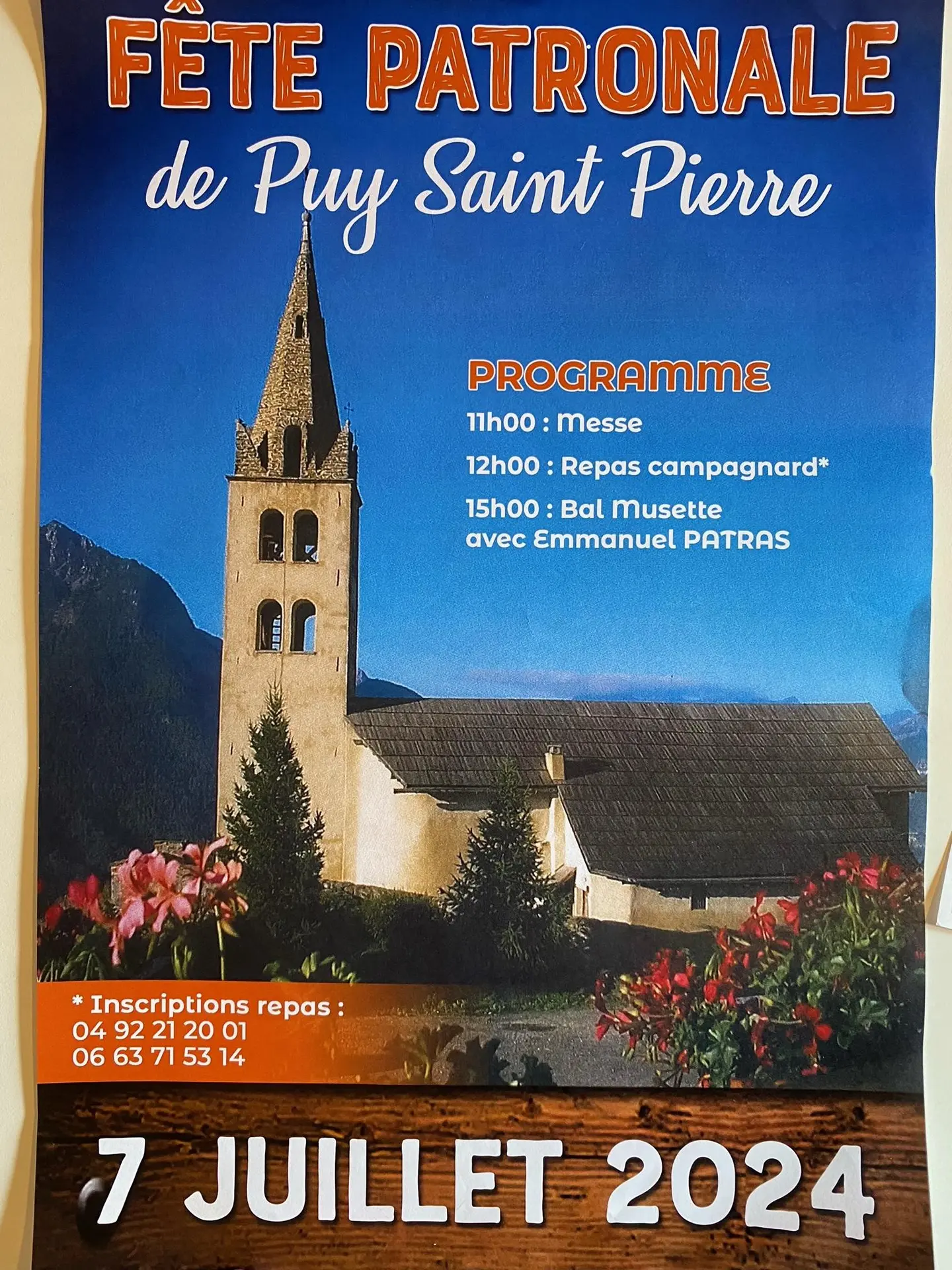 Affiche fête patronale de Puy saint Pierre