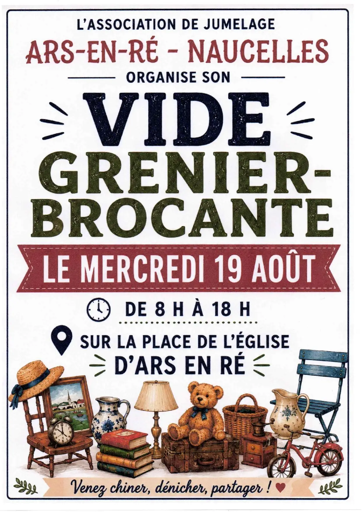 Affiche du vide-grenier Ars-Naucelles