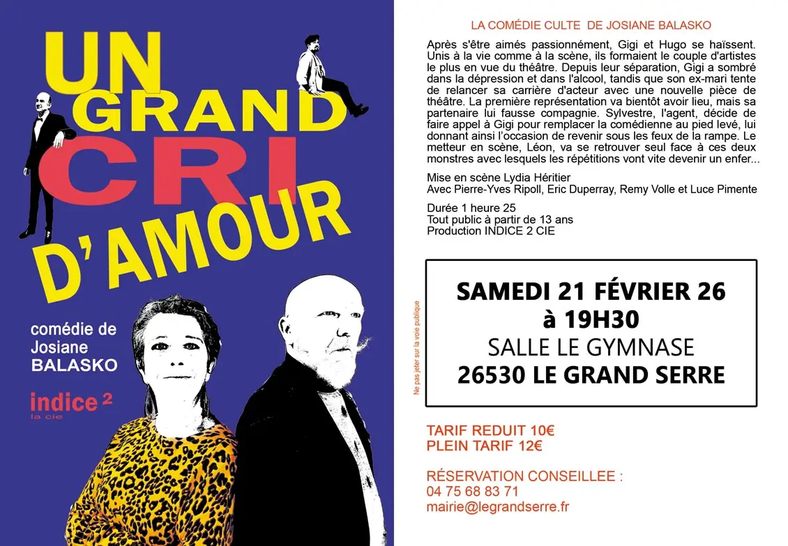 Flyer expliquant la pièce