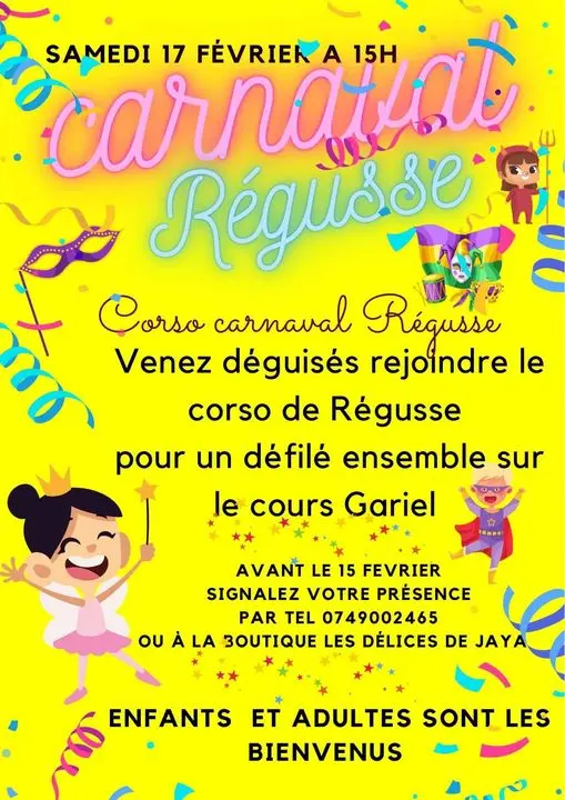 Corso carnival Régusse