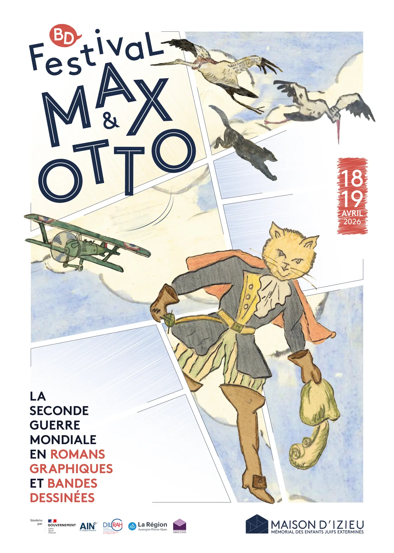 Affiche festival BD Max et Otto